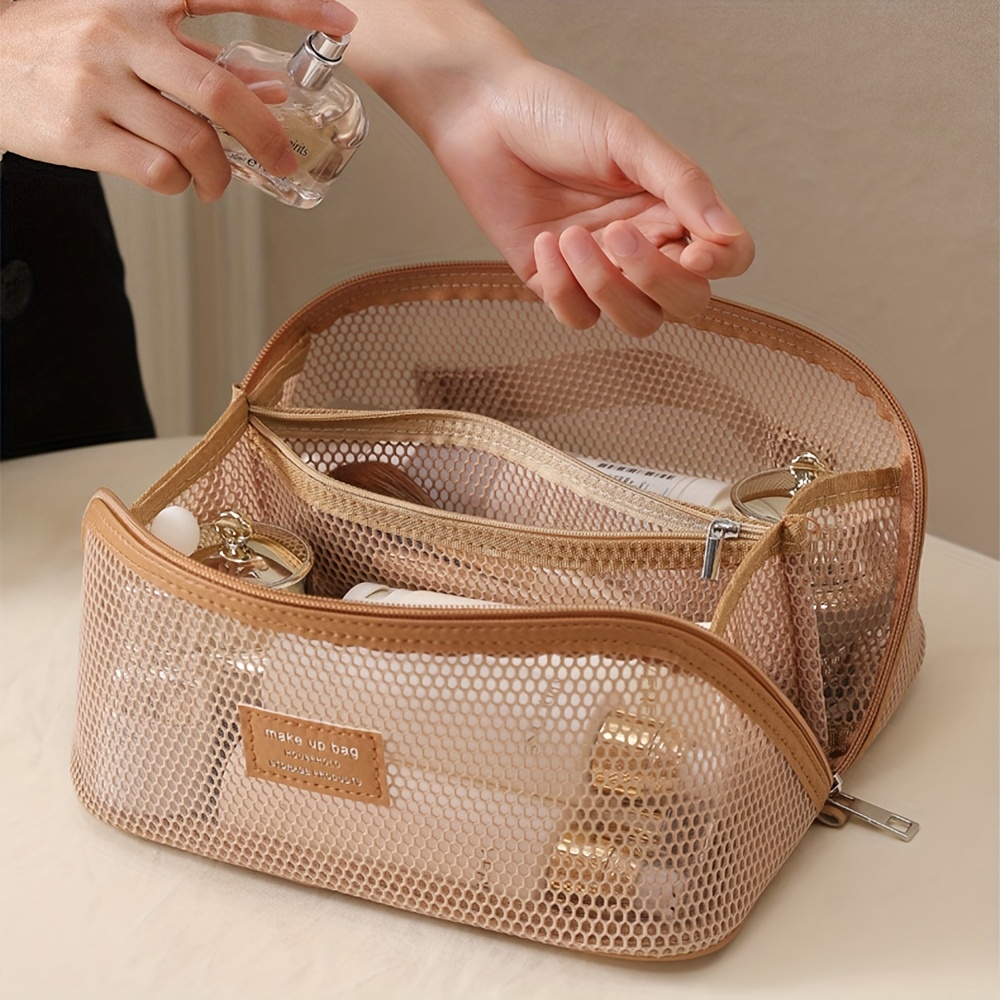 Luxury Ziploc Bags - ออแกไนเซอร์แต่งหน้าหญิงชุดแป้งกระเป๋าแต่งหน้ากรณีการจัดเก็บกระเป๋าหรูหรากล่องเลดี้, กระเป๋าเครื่องสําอาง, กระเป๋าออแกไนเซอร์สําหรับเดินทางซิป