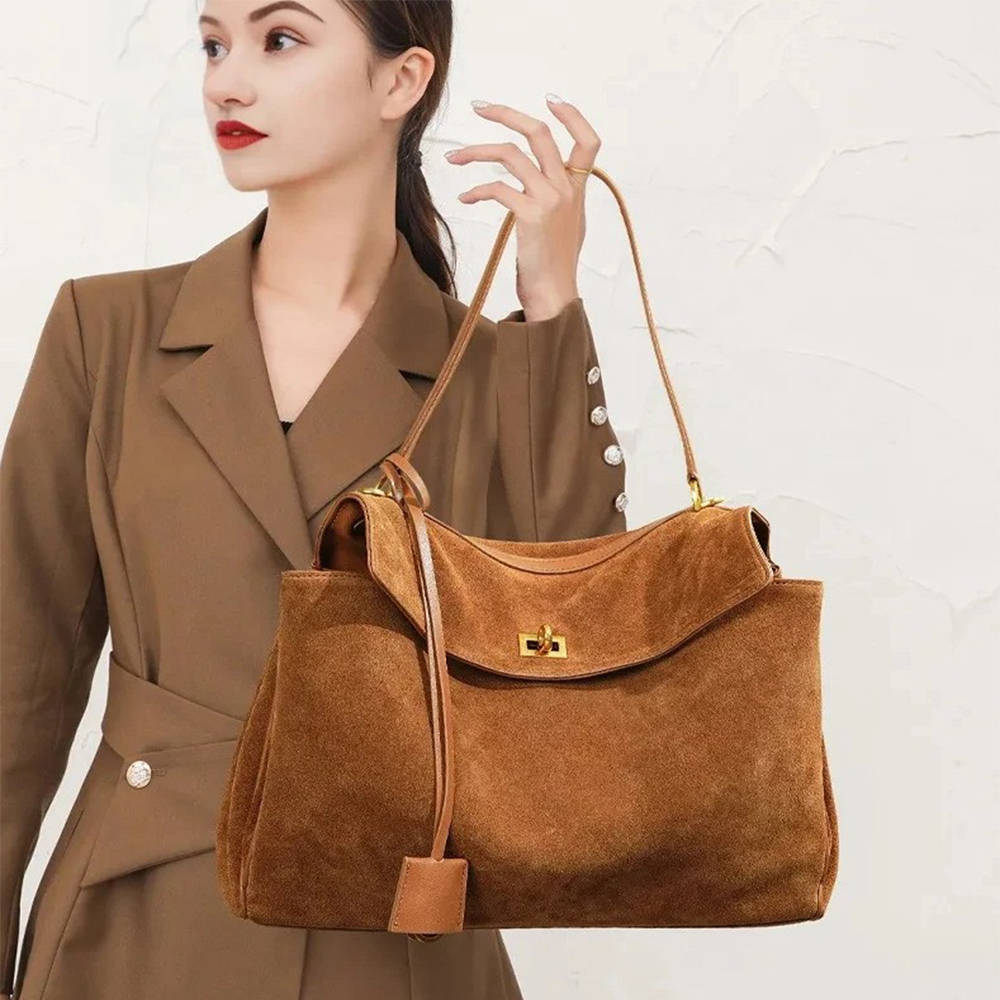 Luxury Bags Quality - ฤดูใบไม้ร่วงฤดูหนาวผู้หญิงหนังนิ่มกระเป๋าหนังแท้กระเป๋าสะพายกระเป๋าถือขนาดใหญ่ความจุกระเป๋ากระเป๋าถือกระเป๋าออกแบบหรูหรา