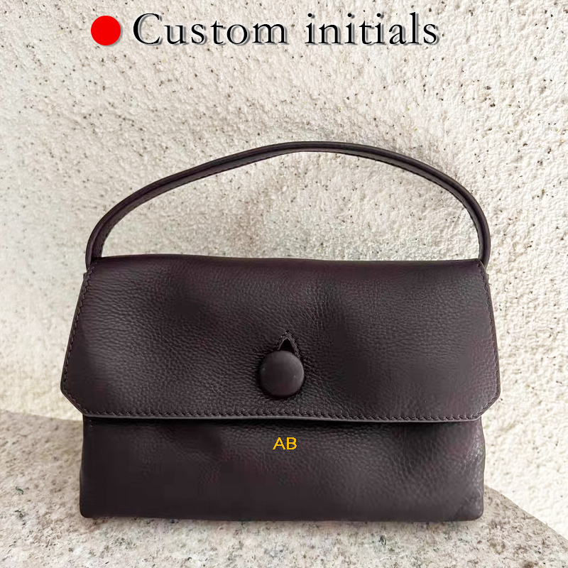 Luxury Bags Leather - กระเป๋าหนังแท้ลายอักษรย่อสั่งทำพิเศษ รุ่นมินิ สำหรับผู้หญิง กระเป๋าถือดีไซน์หรูหรา ปี 2026