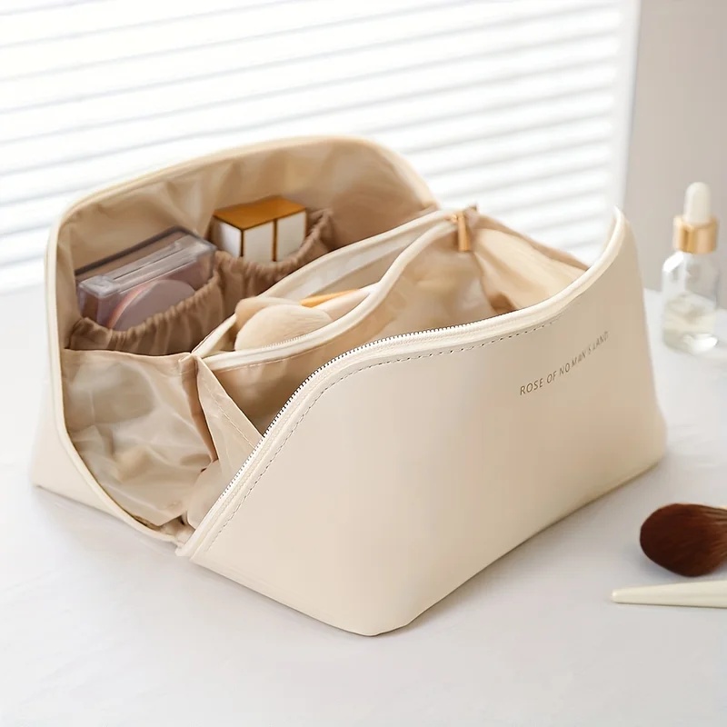 Luxury Ziploc Bags - กระเป๋าจัดระเบียบเครื่องสำอางสำหรับผู้หญิง กระเป๋าใส่เครื่องสำอาง กระเป๋าเก็บของ กระเป๋าใส่เครื่องสำอางสุดหรู กล่องใส่เครื่องสำอาง กระเป๋าจัดระเบียบสำหรับเดินทางแบบมีซิป