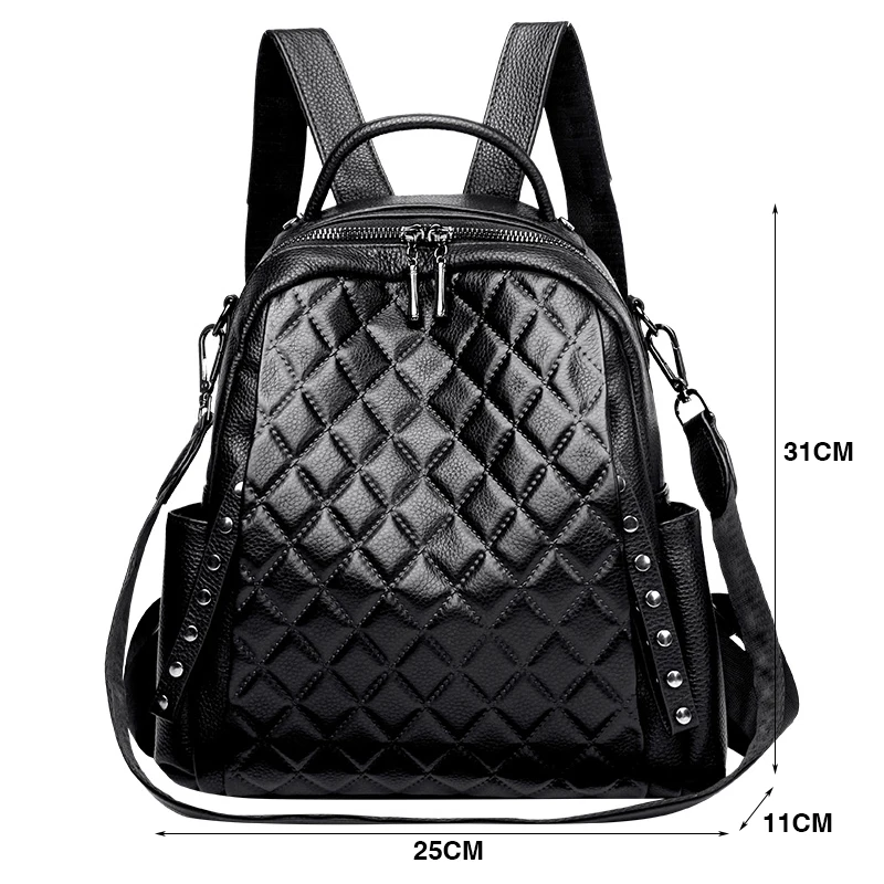 ของแท้หนัง Rucksack ผู้หญิงไหล - Luxury Bags Leather บทวิจารณ์และราคา