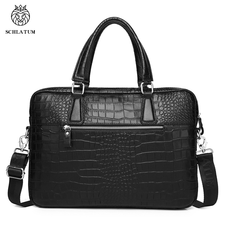 SCHLATUM ของแท้หนังจระเข้ Brie - Luxury Bags That Fit Laptop บทวิจารณ์และราคา