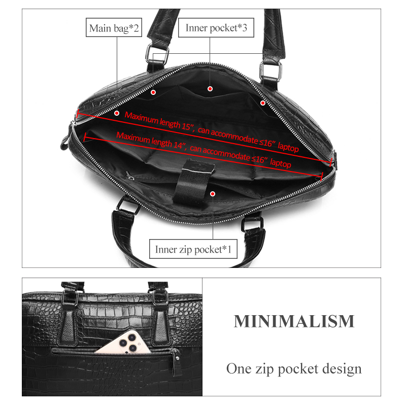 SCHLATUM ของแท้หนังจระเข้ Brie - Luxury Bags That Fit Laptop บทวิจารณ์และราคา