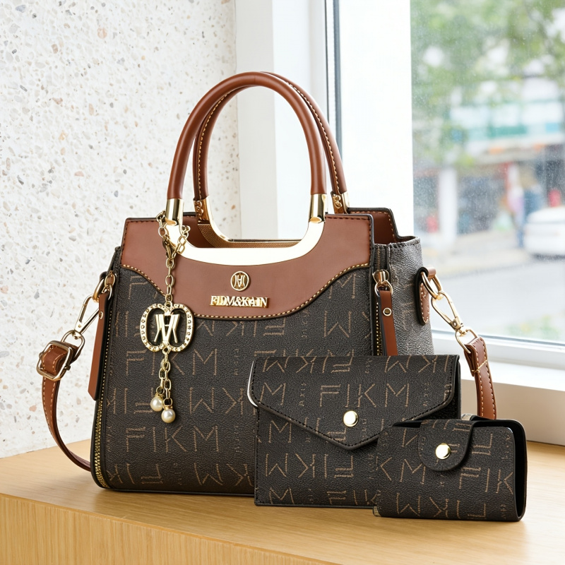ชุดกระเป๋าพิมพ์ลายตัวอักษร 3 ช - Luxury Zipper Bags บทวิจารณ์และราคา