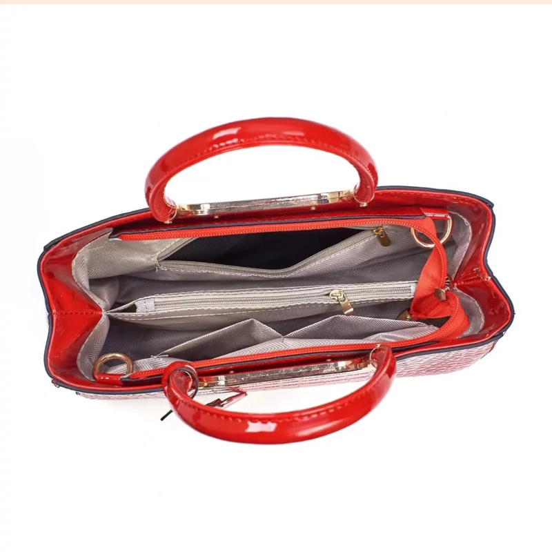 ชุดกระเป๋าถือสตรี วัสดุ PU หรู - Luxury Zipper Bags บทวิจารณ์และราคา