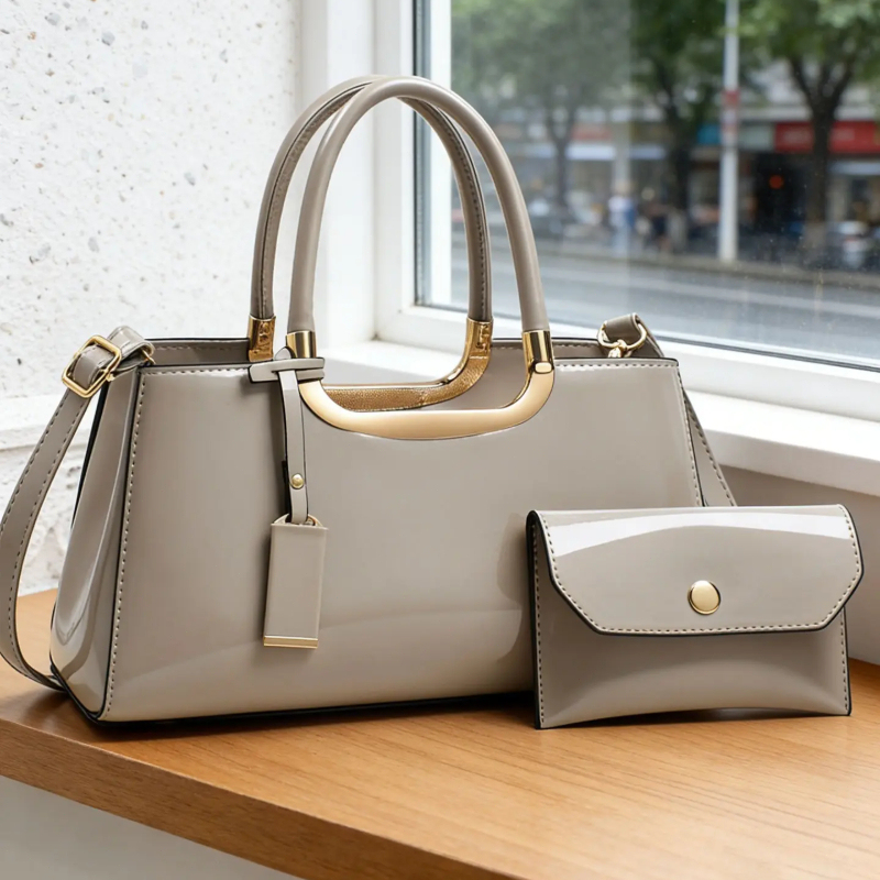 ชุดกระเป๋าถือสตรี วัสดุ PU หรู - Luxury Zipper Bags บทวิจารณ์และราคา