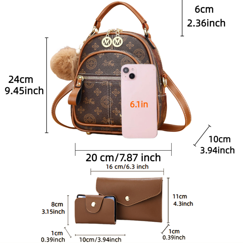 ชุดกระเป๋าผู้หญิง 3 ชิ้น กระเป - Luxury Zipper Bags บทวิจารณ์และราคา