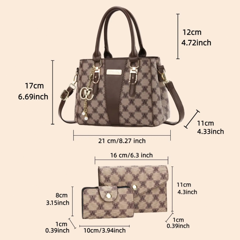 กระเป๋าถือพิมพ์ลายตัวอักษรหรูห - Luxury Zipper Bags บทวิจารณ์และราคา