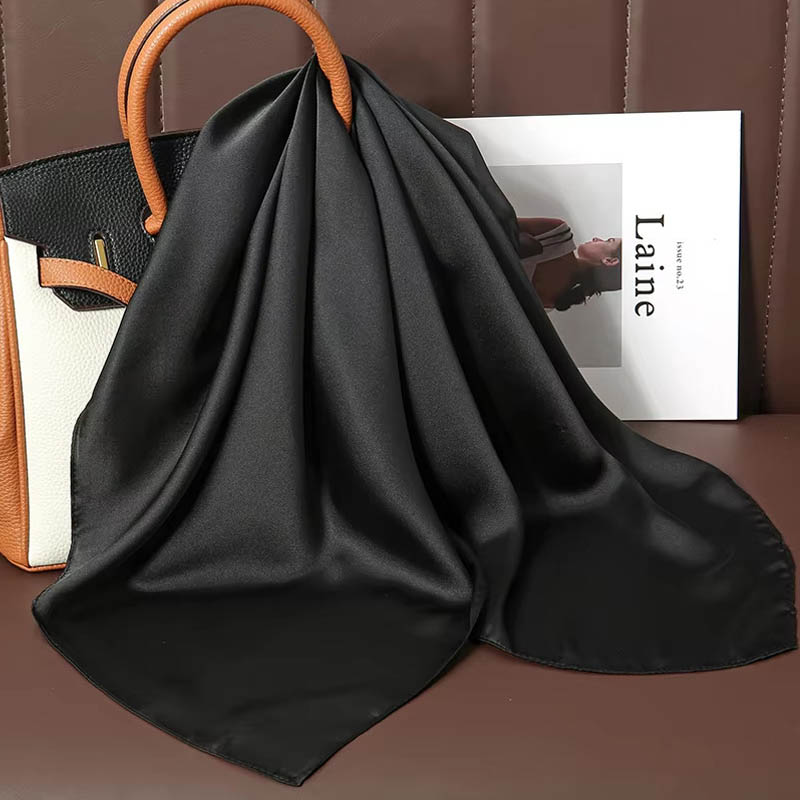 ผ้าพันคอไหมสีพื้นหรูหรา ผ้าซาต - Luxury Bags In China บทวิจารณ์และราคา