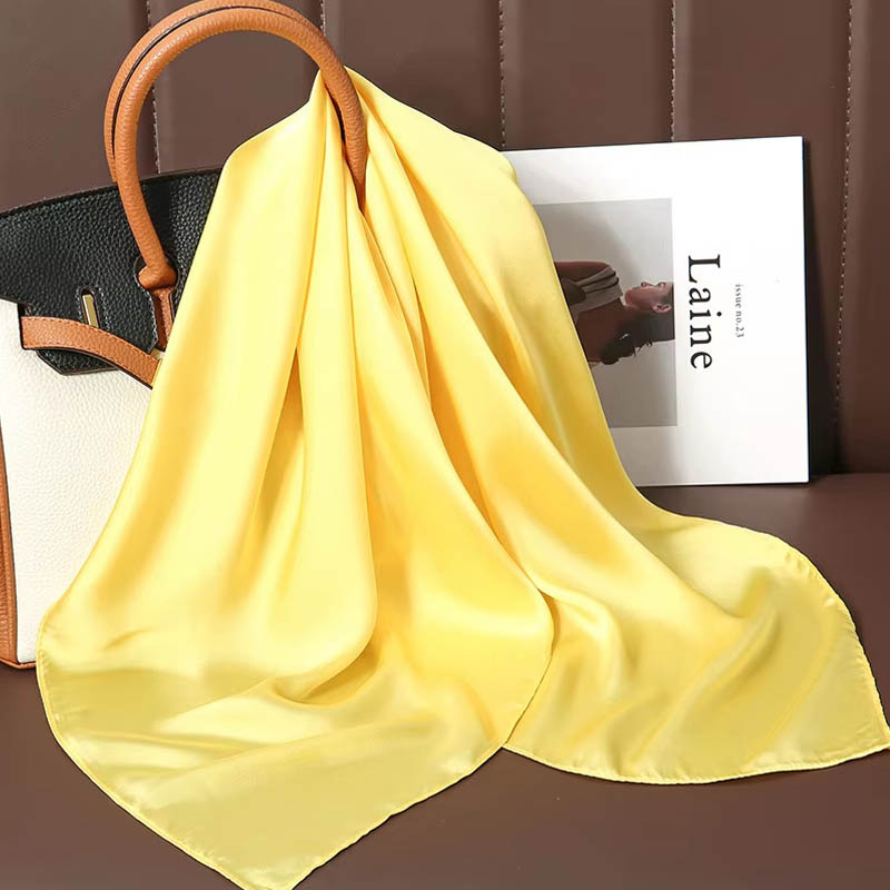 ผ้าพันคอไหมสีพื้นหรูหรา ผ้าซาต - Luxury Bags In China บทวิจารณ์และราคา