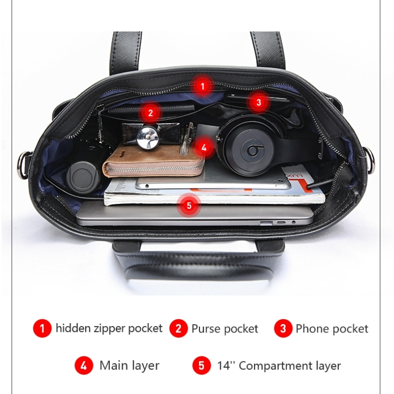 BOPAI ขายส่งโรงงานหรูหราทนทานแ - Luxury Bags That Fit Laptop บทวิจารณ์และราคา