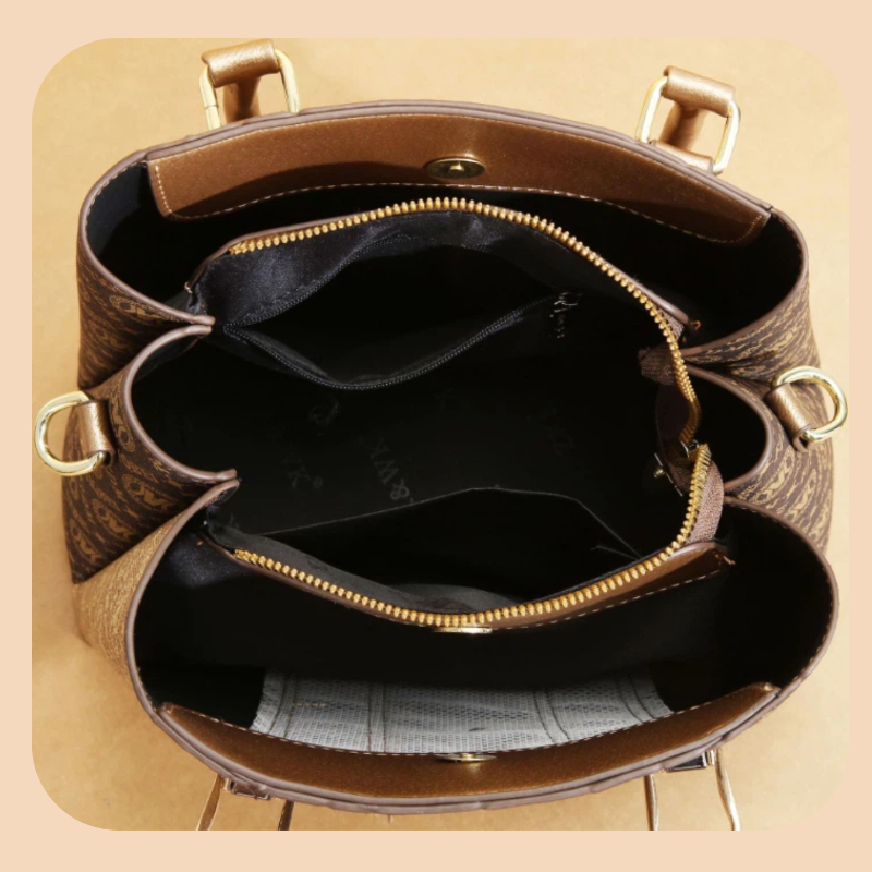 ชุดกระเป๋าถือสตรี 3 ชิ้น ดีไซน - Luxury Zipper Bags บทวิจารณ์และราคา
