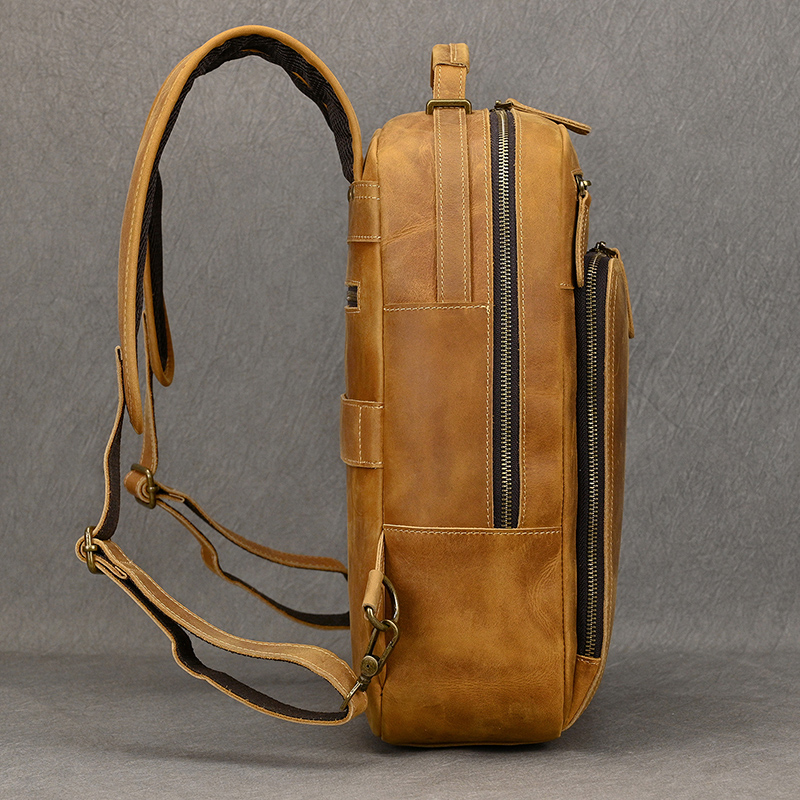 แฟชั่นหนังกระเป๋าเป้สะพายหลังส - Luxury Bags That Fit Laptop บทวิจารณ์และราคา