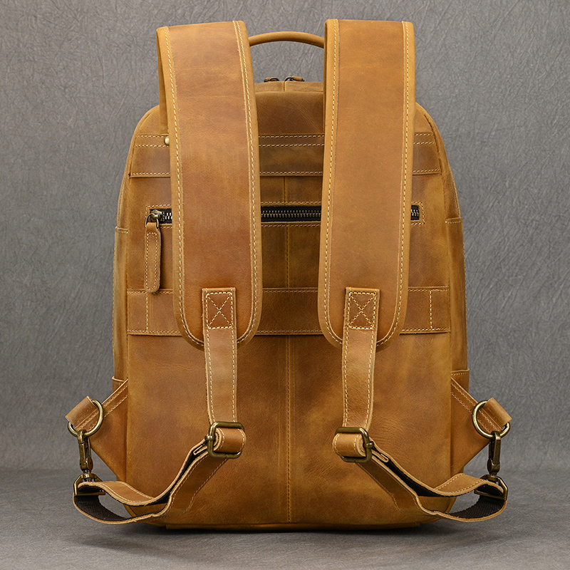 แฟชั่นหนังกระเป๋าเป้สะพายหลังส - Luxury Bags That Fit Laptop บทวิจารณ์และราคา