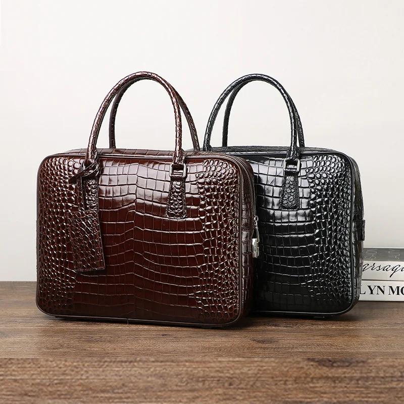 2025 ใหม่หรูหรารูปแบบจระเข้ของ - Luxury Bags That Fit Laptop บทวิจารณ์และราคา