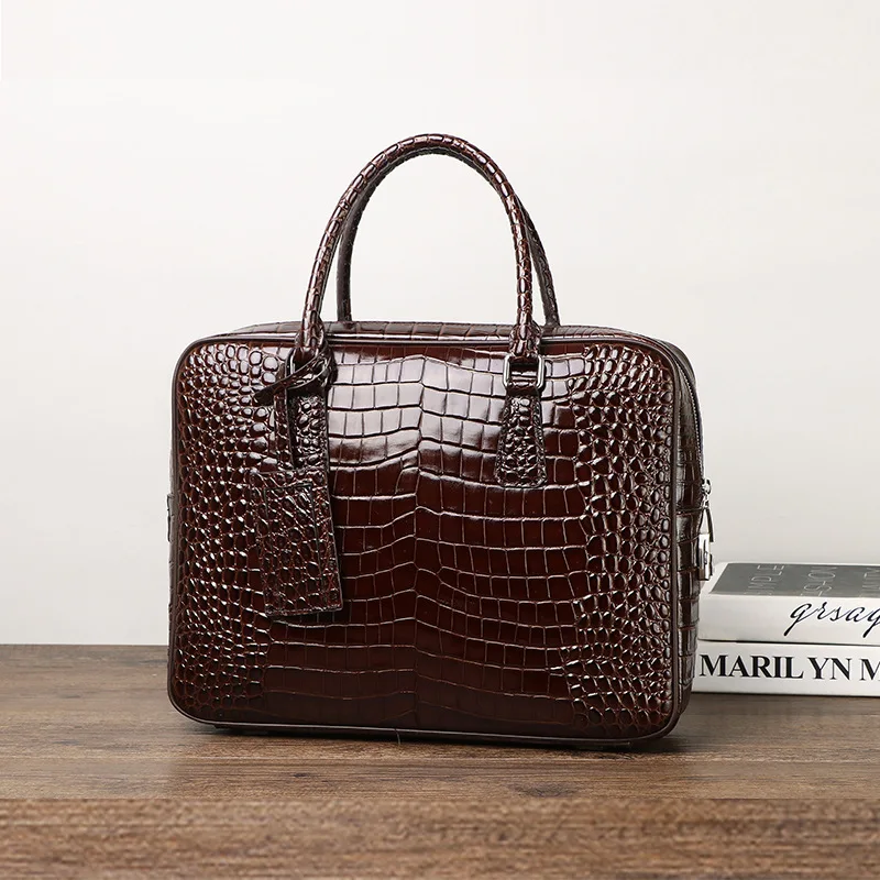 2025 ใหม่หรูหรารูปแบบจระเข้ของ - Luxury Bags That Fit Laptop บทวิจารณ์และราคา