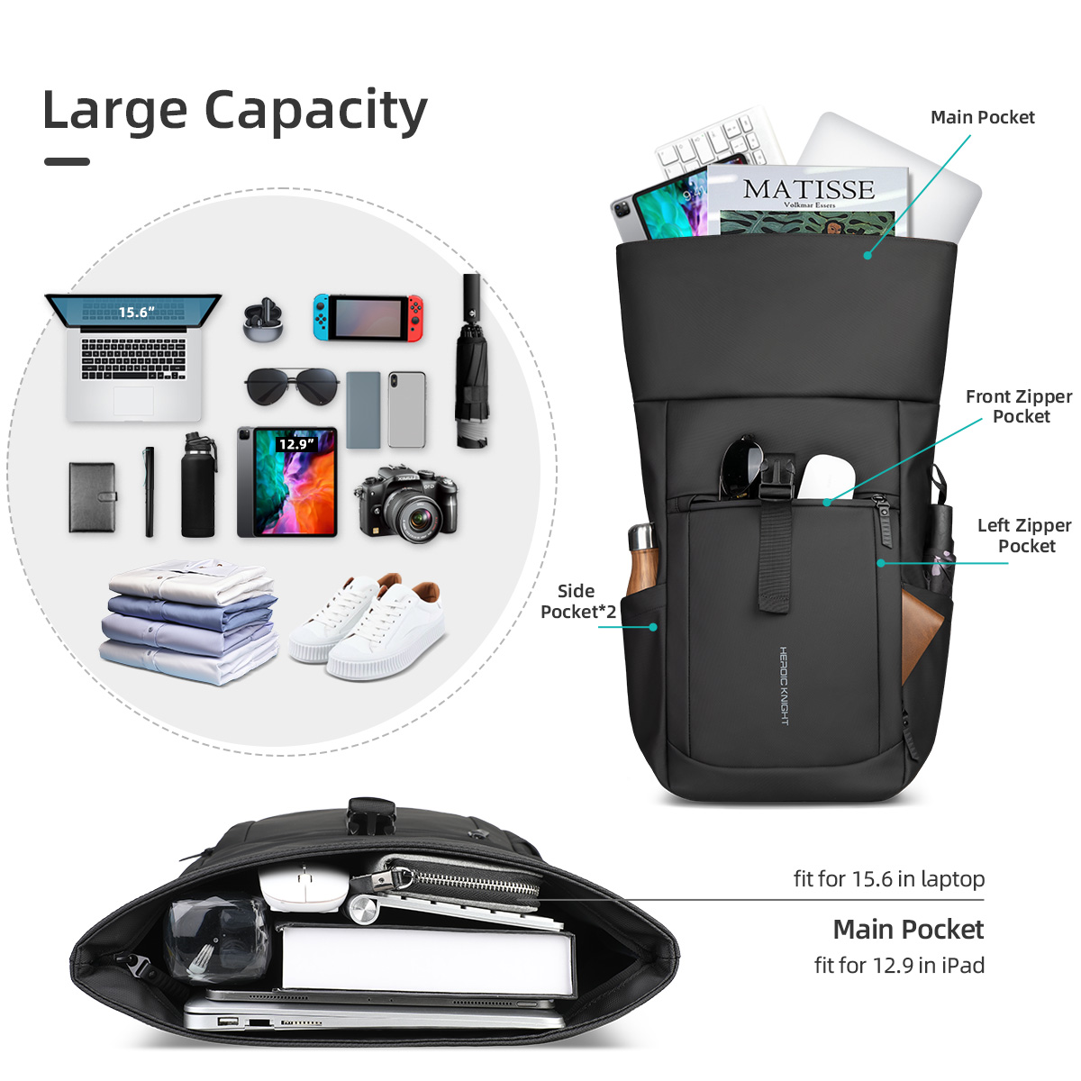 ฮีโร่ ไนท์ ลักชัวรี โรลท็อปกระ - Luxury Bags That Fit Laptop บทวิจารณ์และราคา