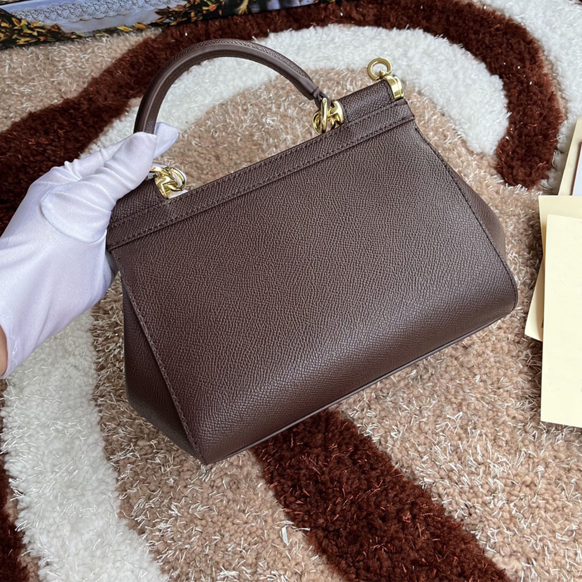 กระเป๋าหนังวัวลายพิมพ์มือใหม่ป - Luxury Designer Bags Ysl บทวิจารณ์และราคา
