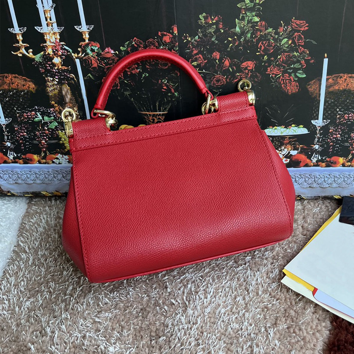 กระเป๋าหนังวัวลายพิมพ์มือใหม่ป - Luxury Designer Bags Ysl บทวิจารณ์และราคา
